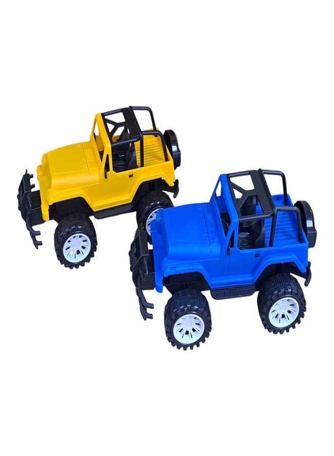 JNiL Pull Back Vehicles Push and Go Crawling Toy Car Jeep for Kids & Children (Pack of 2) - Image 1